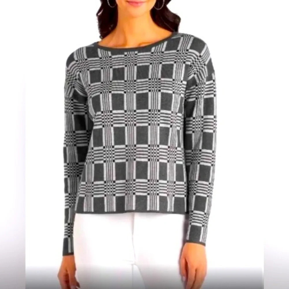 NEW…LETY & ME Geo Pattern Sweater - Picture 1 of 5
